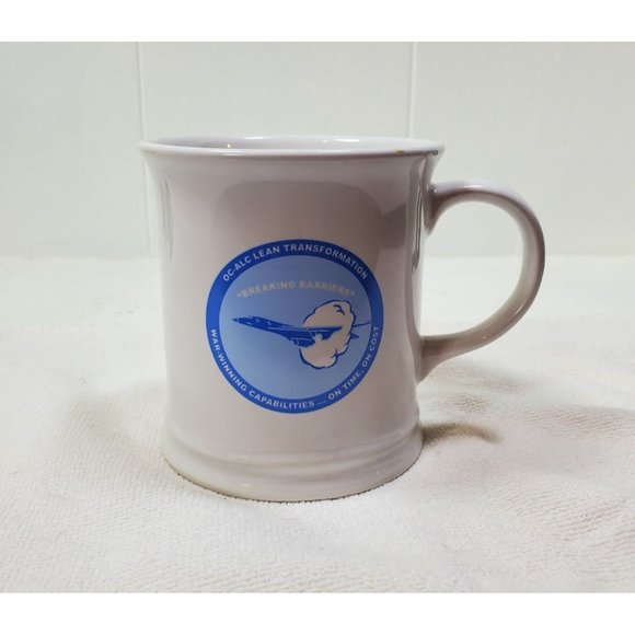 Airplane Coffee Mug Cup "Breaking Barriers" "War Winning Capabilities" Ceramic - Picture 1 of 6